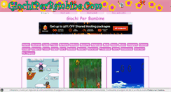 Desktop Screenshot of giochiperbambine.com