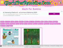 Tablet Screenshot of giochiperbambine.com
